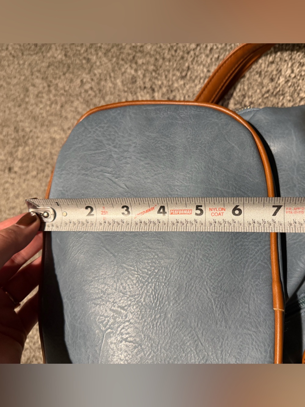 Baby Blue Backpack Purse - Picture 9 of 12